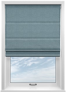 Roslin (Blackout), Tranquil Blue - Motorised Roman Blind